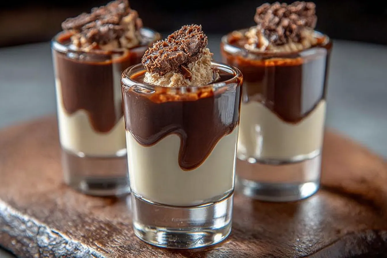 Chocolate Kahlua & Bailey’s Pudding Shots – A Delightful Treat 4 Chocolate Kahlua & Bailey’s Pudding Shots – Easy Boozy Dessert Recipe