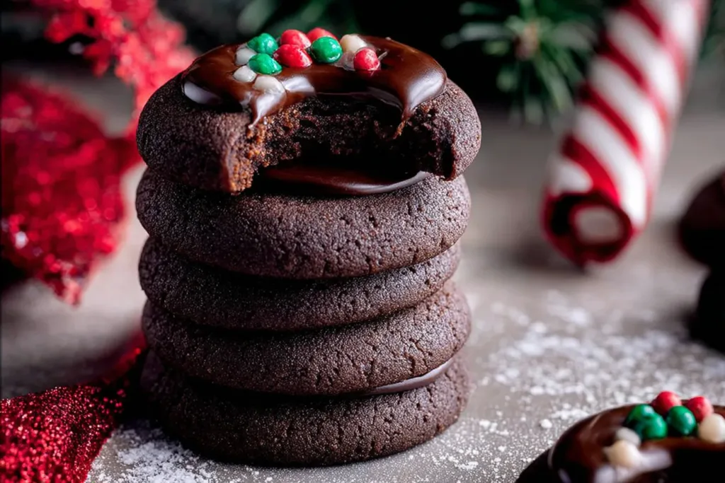Decadent Chocolate Thumbprint Cookies Fresh from the Oven