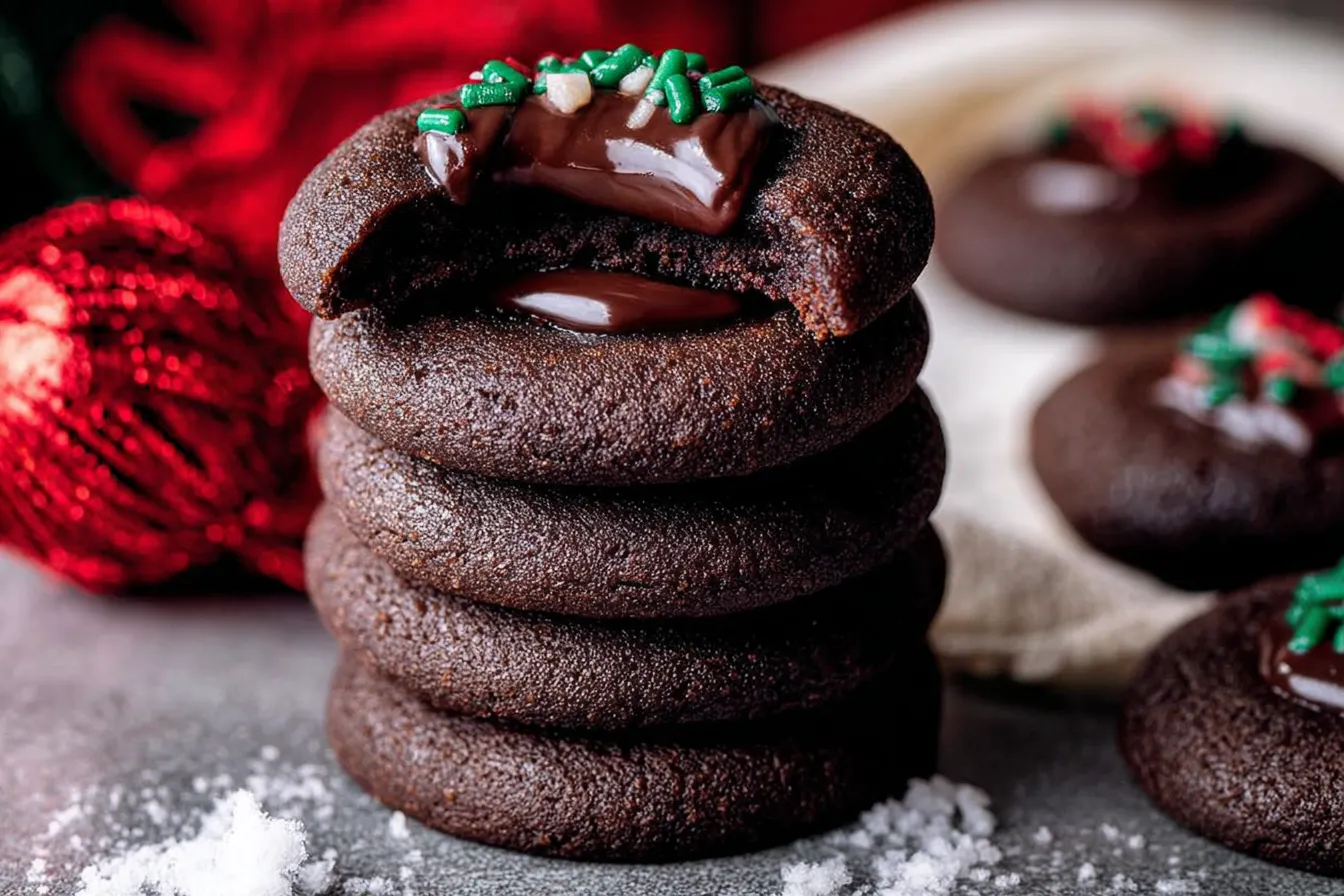  Chocolate Thumbprint Cookies