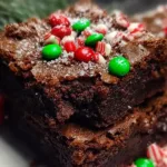 Irresistible Christmas Brownies Freshly Baked