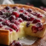 Cranberry Custard Pie Delight: A Slice of Sweetness