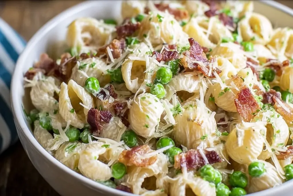 Creamy Pasta Salad Served in a Bowl