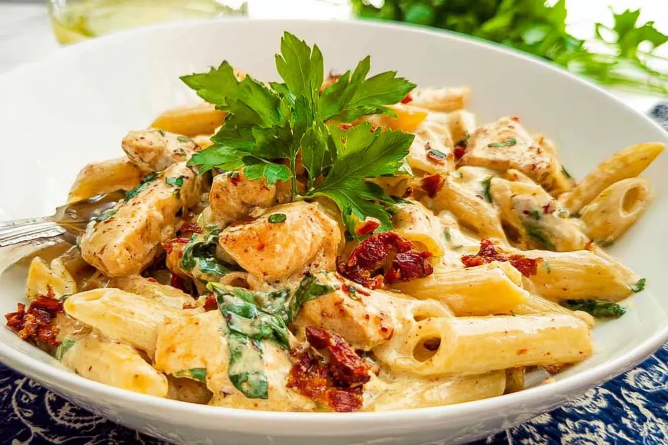Creamy Tuscan Chicken Pasta 