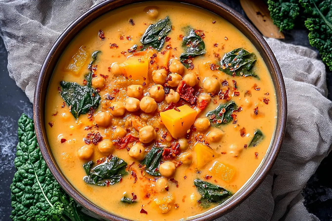 Creamy Tuscan Chickpea Soup