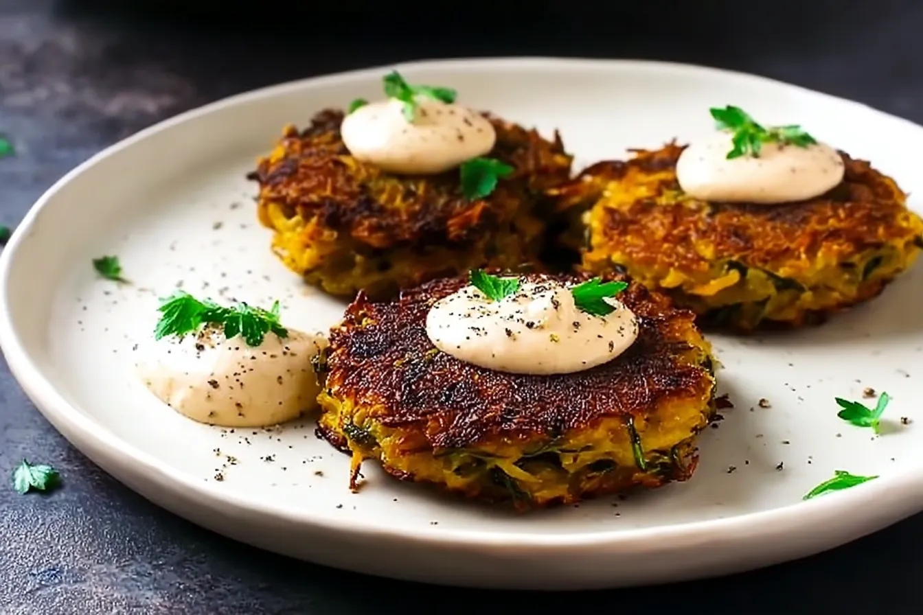 Crispy Kartoffelpuffer – Delicious Potato Tahini Patties to Try!