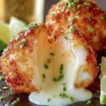 Crispy Lime-Chili Cheese Bombs on a Serving Platter
