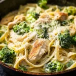 Crock Pot Chicken Alfredo with Broccoli - Creamy Comfort Food