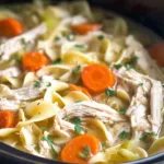 Crock-Pot Chicken Noodle Soup in a Cozy Bowl