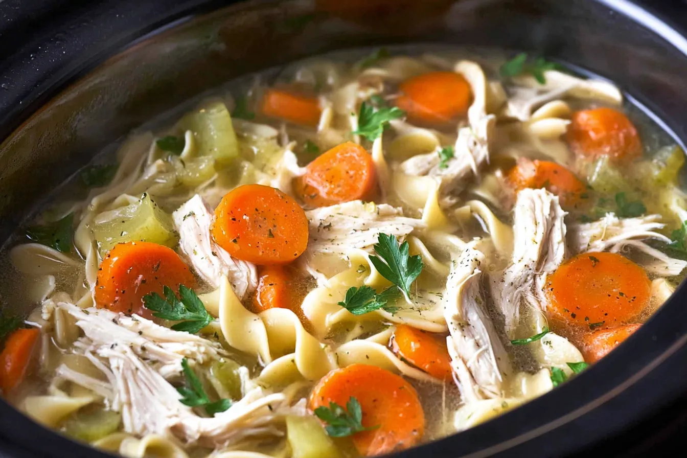 Crock-Pot Chicken Noodle Soup: Comforting Goodness in a Bowl 4 Crock-Pot Chicken Noodle Soup