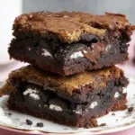 Decadent Triple Chocolate Brownies with Cookie and Oreo Layers