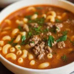 Beef and Macaroni Soup: Try This Cozy Comfort Food Now!