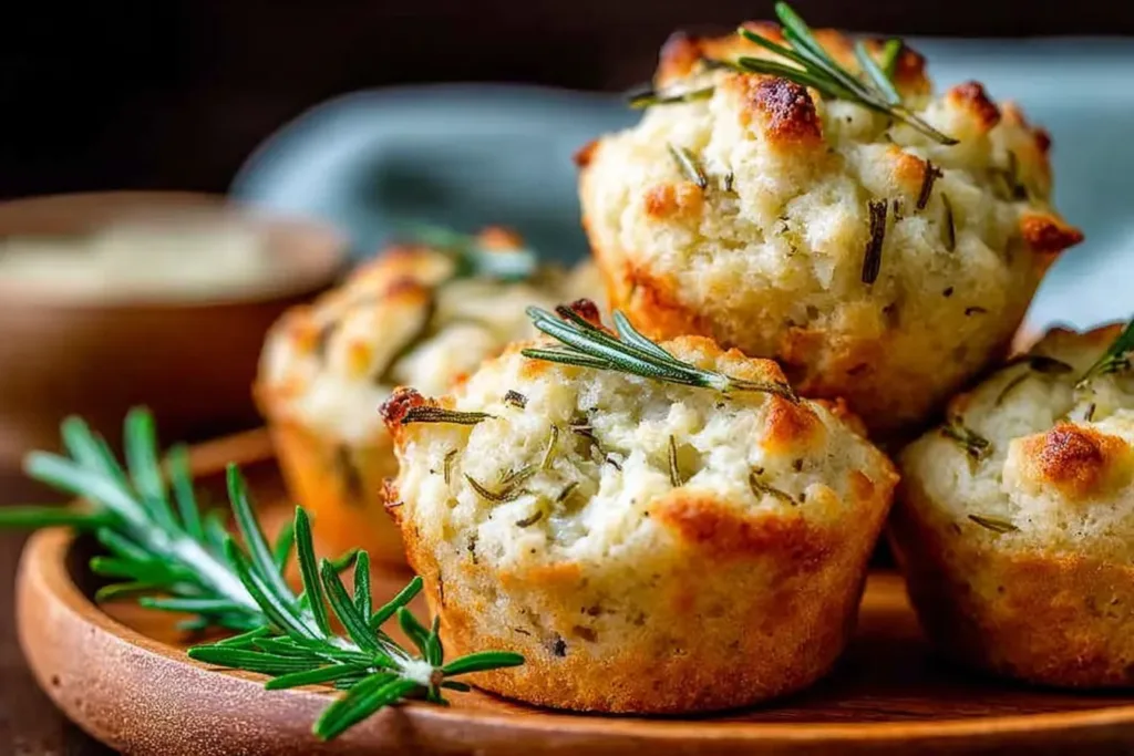 Easy Garlic Rosemary Focaccia Muffins – Delicious Bread Treats