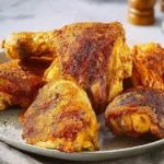 Crispy Easy Shake and Bake Chicken on a Plate