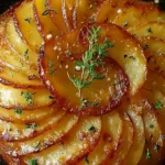 Crispy Garlicky Potato Galette Slices