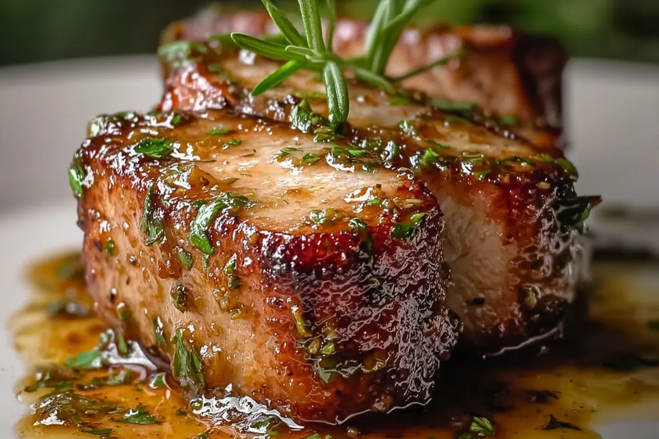 Glazed Maple Mustard Pork 