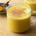 Golden Milk Turmeric Latte in a cozy cup