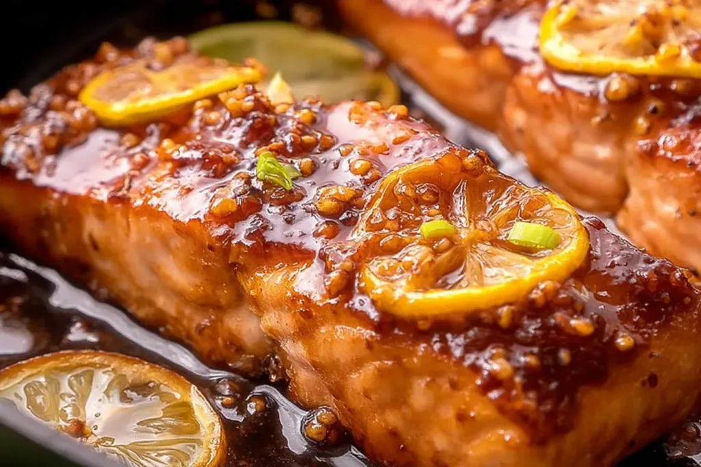 Honey-Garlic Glazed Salmon with Fresh Herbs