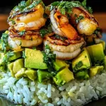 Honey Lime Shrimp & Avocado Rice Stack Ready to Serve