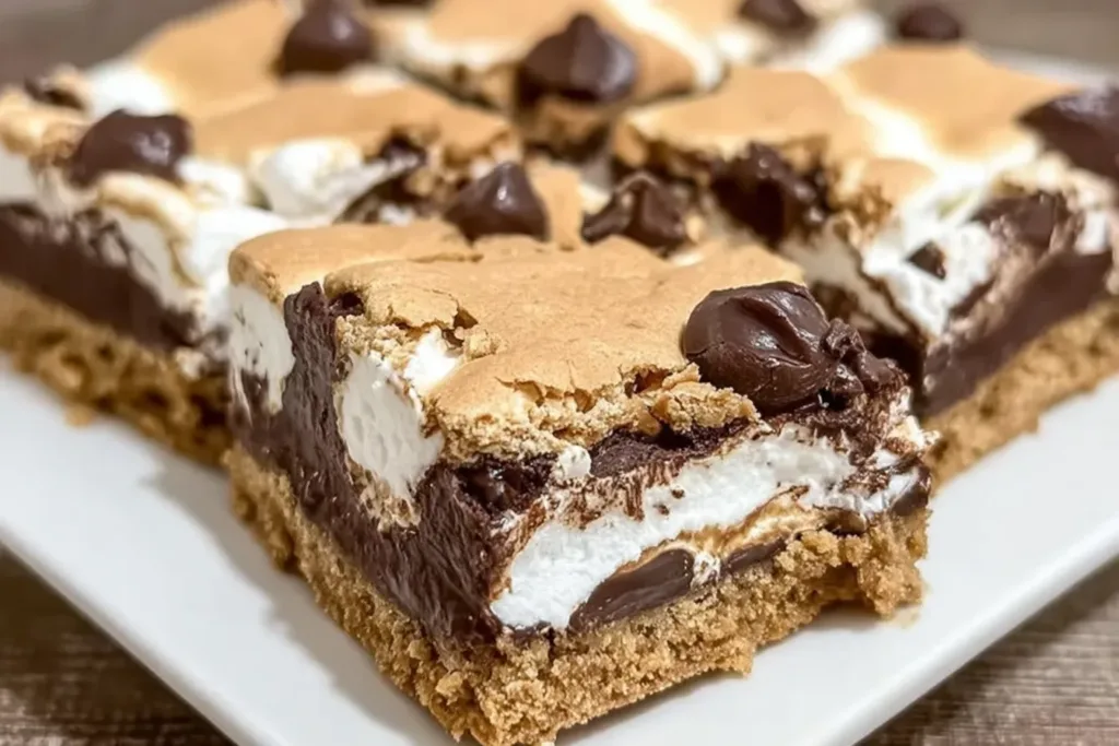 S’mores Bars Made with Graham Cracker Cookie | Easy & Yummy Delight 4 S’mores Bars Made with Graham Cracker Cookie | So Easy & Delicious!