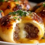 Garlic Parmesan Cheeseburger Bombs Recipe - A Cheesy Delight!