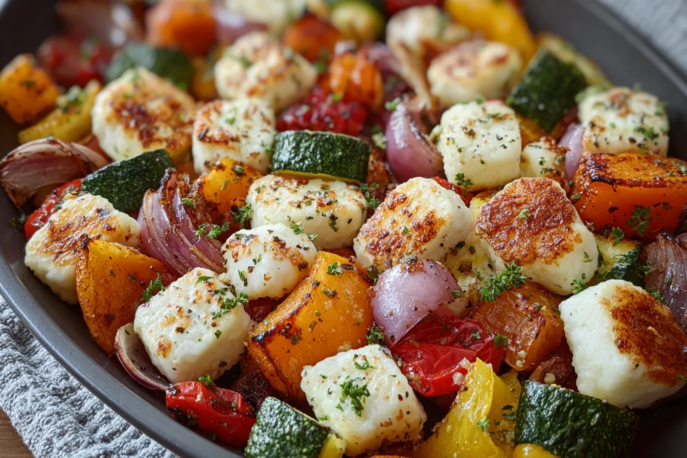 Irresistible Sheet Pan Halloumi and Veggies Recipe Made Easy