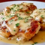 Irresistible Smothered Chicken with Jack Cheese Plated