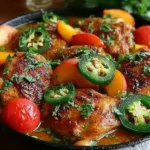 Jalapeno Peach Chicken Plated Delightfully