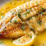 Killer Lemon Butter Sauce for Fish in a serving bowl