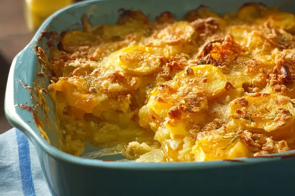 Delicious Mama's Squash Casserole Fresh from the Oven