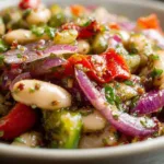 Marinated Za’atar Bean Salad - Colorful and Healthy Dish