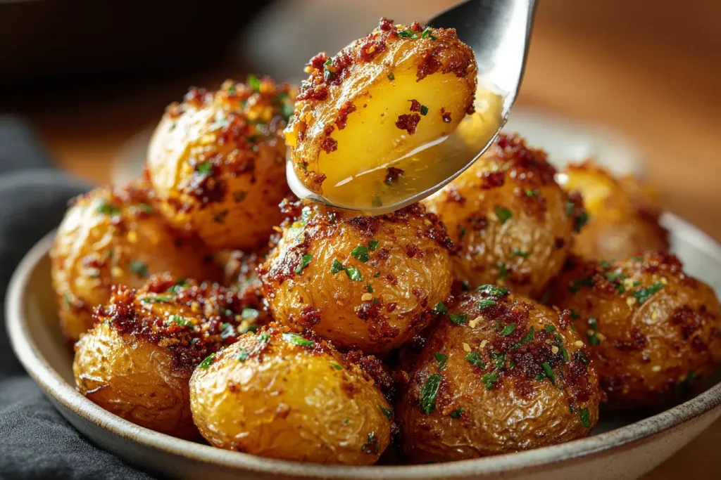 Mustard Potato Poppers Ready to Eat