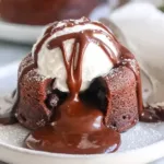 Decadent Chocolate Molten Lava Cake Ready to Serve