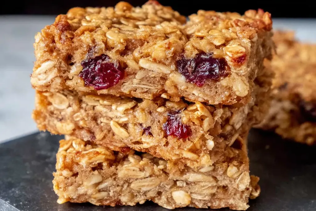 Oatmeal Breakfast Bars Freshly Baked and Ready to Enjoy
