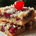 Delicious Old Fashioned Cherry Bars Fresh from the Oven