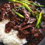 Delicious P.F. Chang’s Mongolian Beef Served Hot