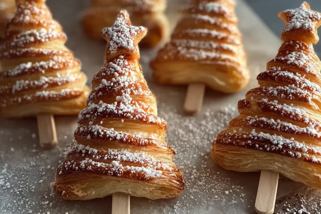 Puff Pastry Christmas Trees Freshly Baked
