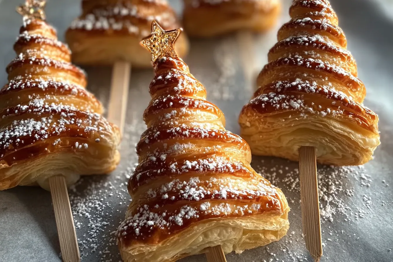 Puff Pastry Christmas Trees 