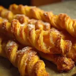 Delicious Pumpkin Puff Pastry Twists on a Plate