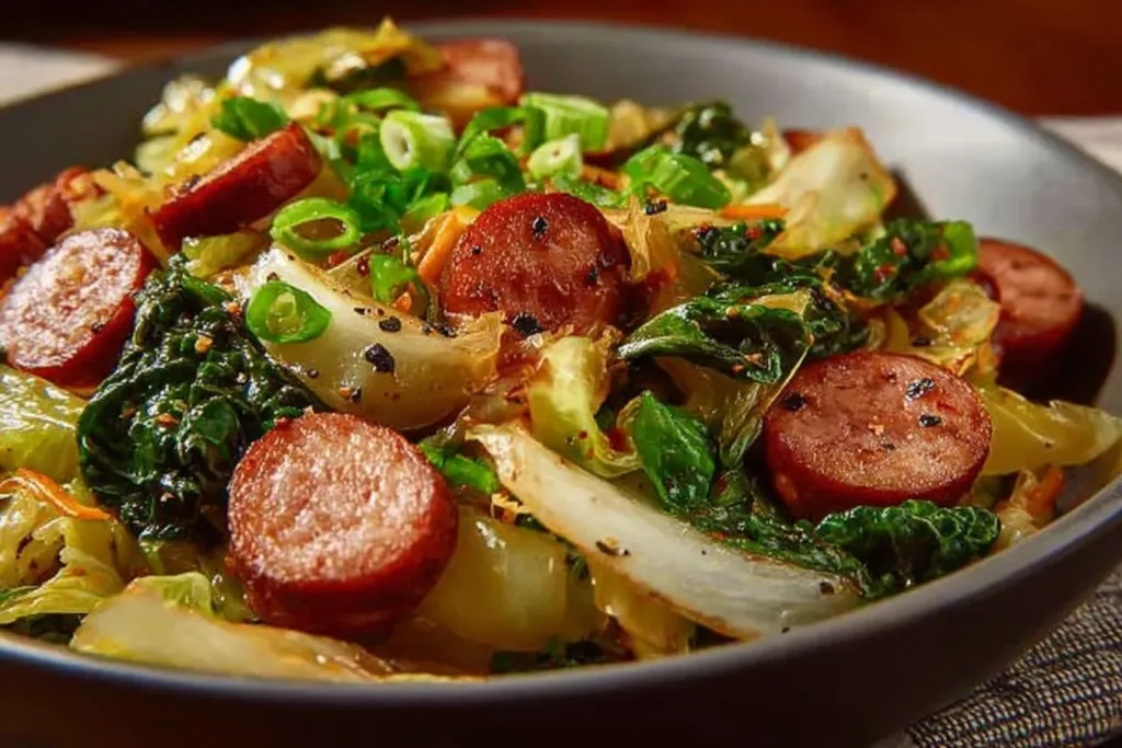 Sausage and Cabbage Stir Fry - Easy One-Pan Recipe