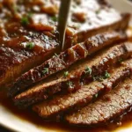 Savory Slow Cooker Brisket Ready for Dinner