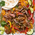 Savory Sheet Pan Steak Fajitas Ready to Serve