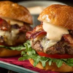 Decadent Smash Burgers with Baconnaise Ready to Enjoy