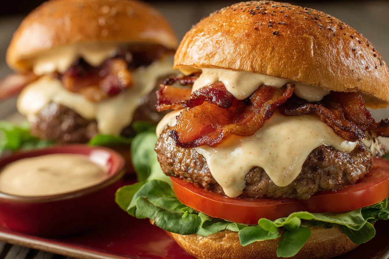 Smash Burgers with Baconnaise Recipe – Irresistibly Delicious! 4 Smash Burgers with Baconnaise Recipe