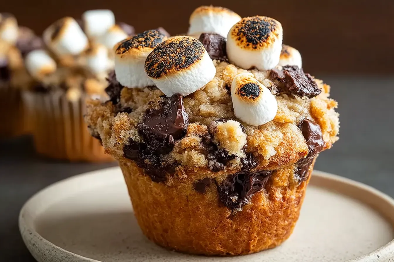 S’mores Chocolate Chip Muffins: A Sweet Treat Delight 4 S’mores Chocolate Chip Muffins