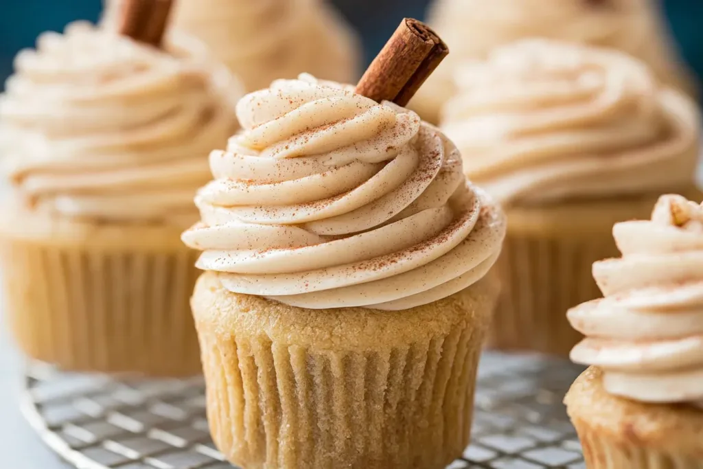 Delicious Snickerdoodle Cupcakes Ready to Serve
