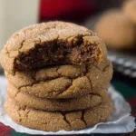 Soft & Chewy Ginger Molasses Cookies Fresh Out of the Oven