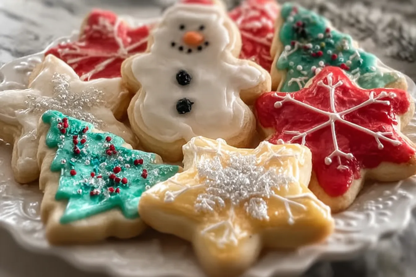 Soft Christmas Sugar Cookies 