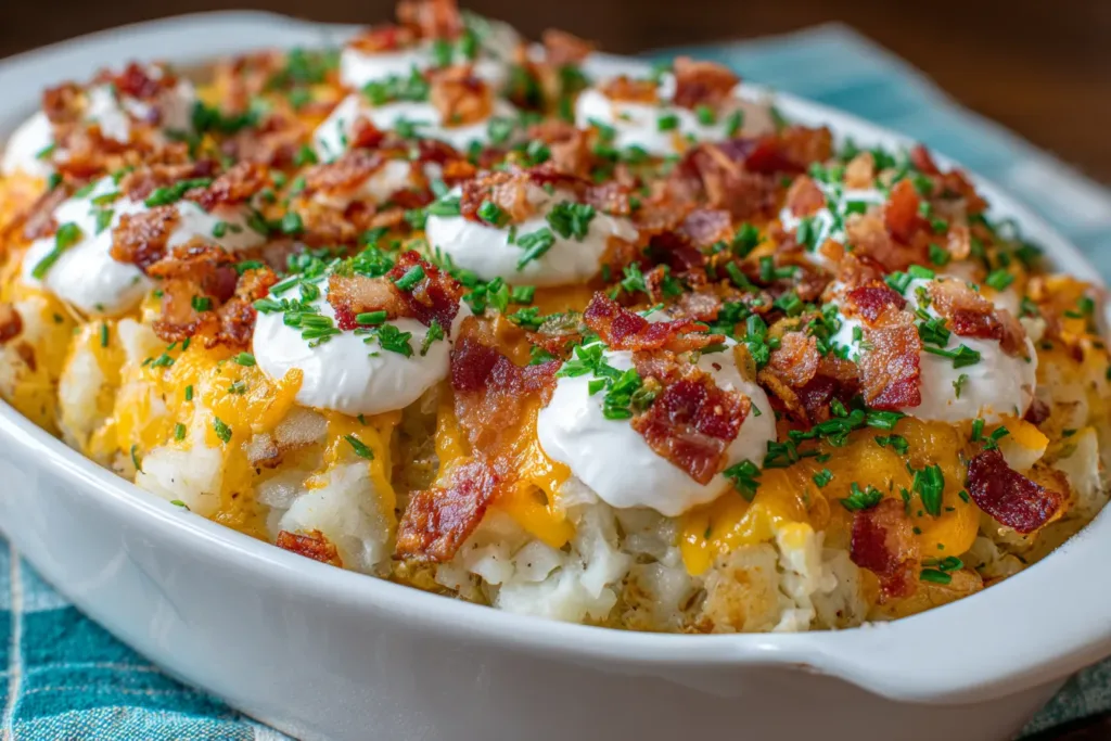Loaded Baked Potato Casserole Recipe: Comfort Food Delight 4 Loaded Baked Potato Casserole Recipe: Don’t Miss This Comfort!