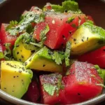 Quick and Refreshing Avocado Watermelon Salad: An Incredible Recipe - Try This Now!