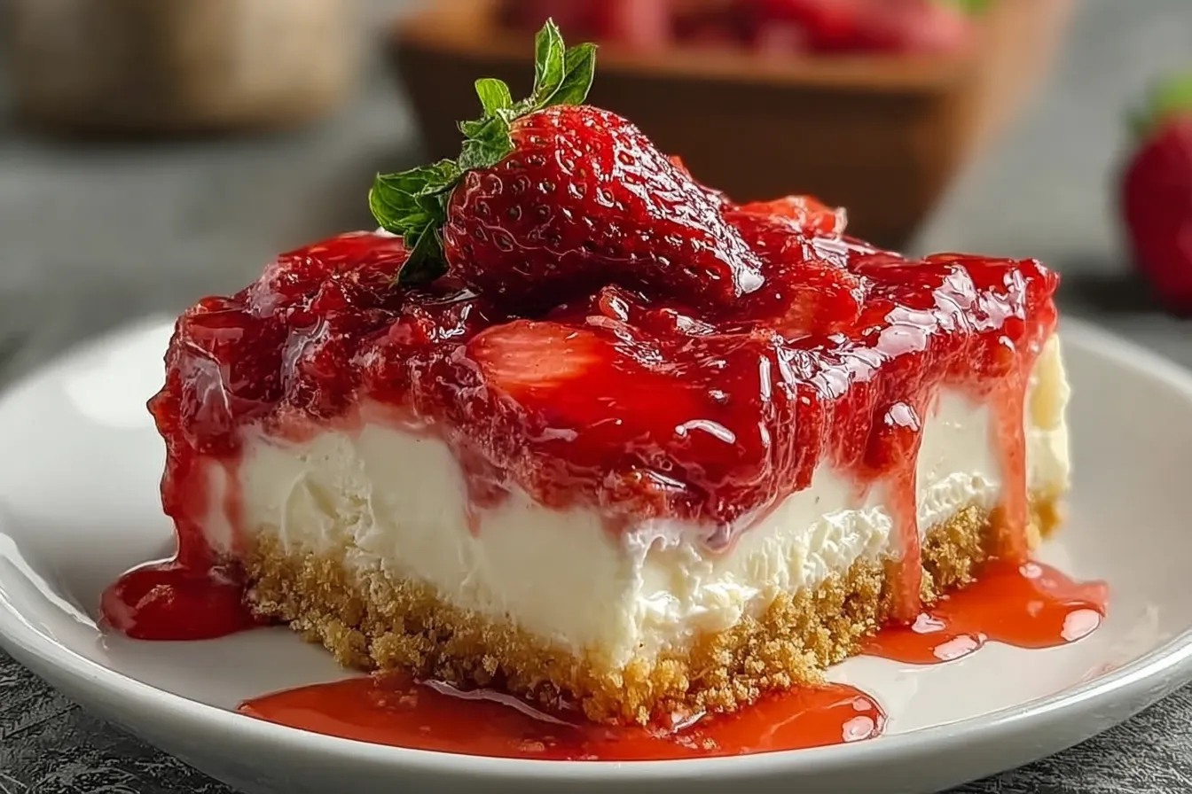 Strawberry Dump Cheesecake 